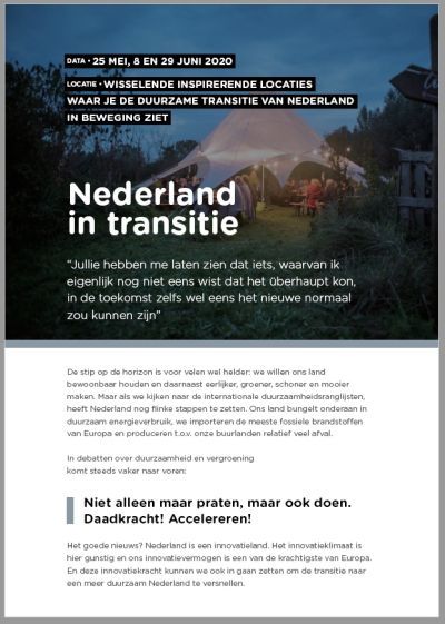 Brochure Transitieversnellers Nederland in Transitie